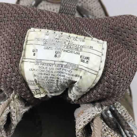 Merrell Womens Shoes Siren Sport Olive Sz 8 Brown HIking Trail Outdoor Sneakers - Picture 2 of 12